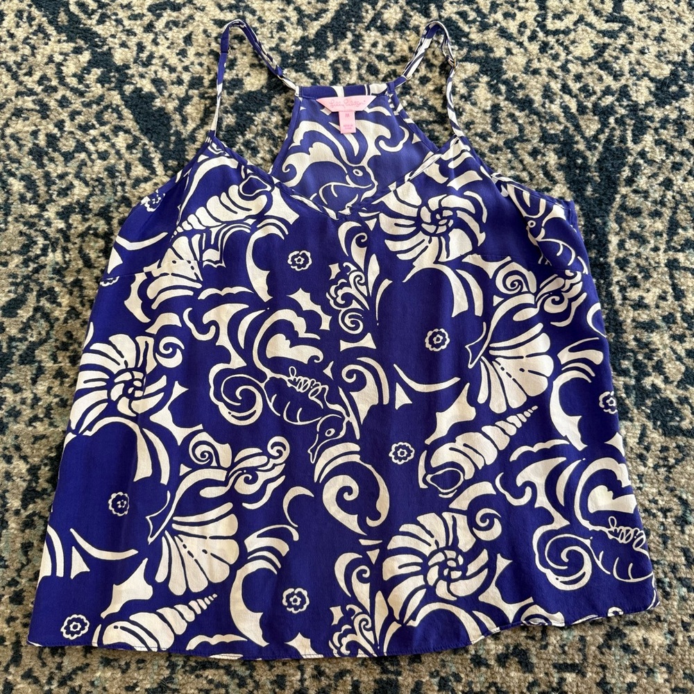 Lilly Pulitzer Seahorse Seashells Shirt